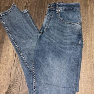 Zara Mens Light Blue Denim Jeans with Black Label